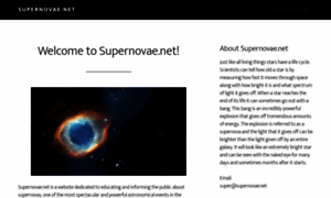 Supernovae.net thumbnail