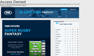 Superrugbyfantasy.foxsports.com.au thumbnail