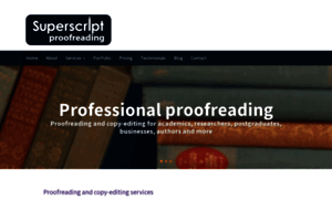 Superscriptproofreading.co.uk thumbnail