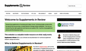 Supplementsinreview.com thumbnail