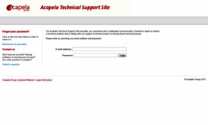 Support.acapela-group.com thumbnail