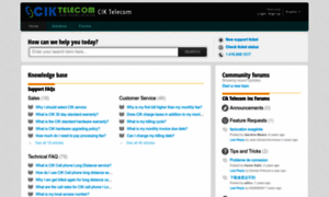 Support.ciktel.com thumbnail