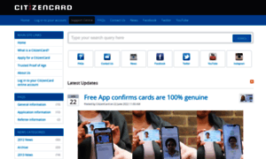 Support.citizencard.com thumbnail