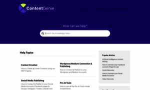 Support.contentgenie.ai thumbnail
