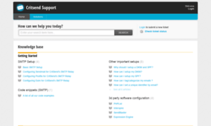 Support.critsend.com thumbnail