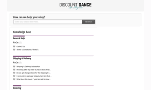 Support.discountdance.com thumbnail