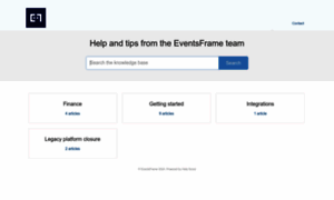 Support.eventsframe.com thumbnail