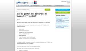 Support.ffhandball.org thumbnail