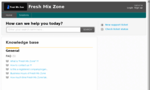 Support.freshmixzone.com thumbnail