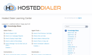 Support.hosteddialer.com thumbnail