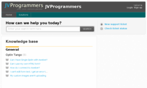Support.jvprogrammers.com thumbnail