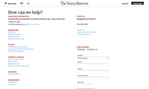 Support.newsobserver.com thumbnail