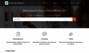 Support.onlinecheckwriter.com thumbnail