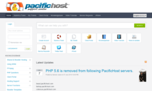 Support.pacifichost.com thumbnail