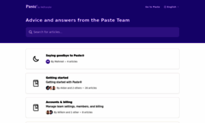 Support.pasteapp.com thumbnail