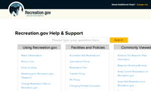 Support.recreation.gov thumbnail