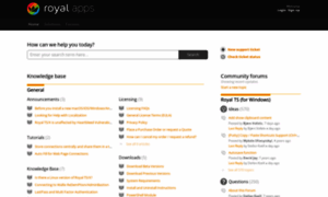 Support.royalapps.com thumbnail