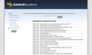Support.safesoftsolutions.com thumbnail