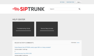 Support.siptrunk.com thumbnail