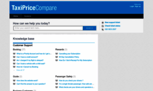 Support.taxipricecompare.co.uk thumbnail