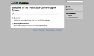 Support.thetruthaboutcancer.com thumbnail