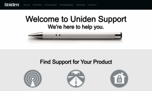 Support.uniden.com thumbnail