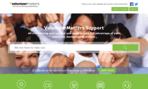 Support.volunteermatters.com thumbnail