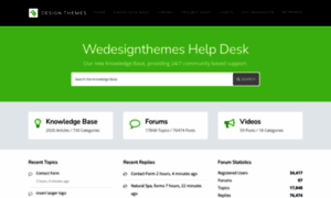 Support.wedesignthemes.com thumbnail
