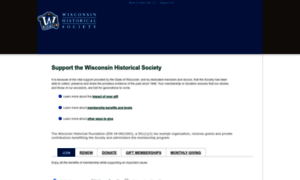 Support.wisconsinhistory.org thumbnail