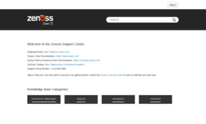 Support.zenoss.com thumbnail