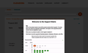 Supportmatrix.cloudera.com thumbnail