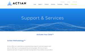 Supportservices.actian.com thumbnail