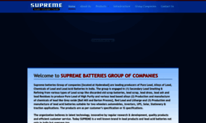 Supremebatteries.co.in thumbnail