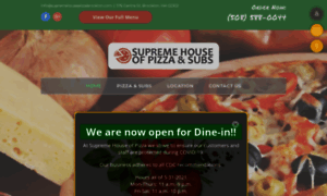 Supremehousepizzabrockton.com thumbnail