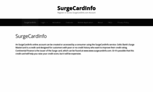 Surgecardinfo.online thumbnail