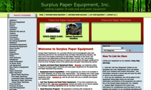 Surpluspaperequipment.com thumbnail