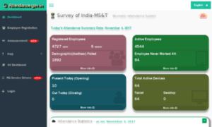 Surveyofindia.attendance.gov.in thumbnail