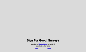 Surveys.signforgood.com thumbnail