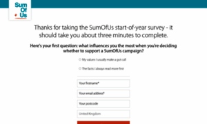 Surveys.sumofus.org thumbnail