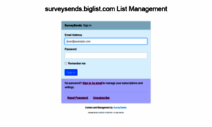 Surveysends.biglist.com thumbnail