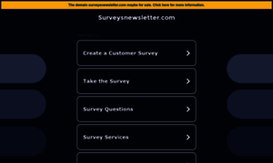 Surveysnewsletter.com thumbnail