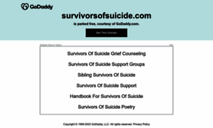 Survivorsofsuicide.com thumbnail