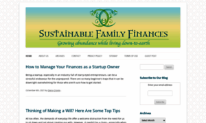 Sustainablefamilyfinances.com thumbnail