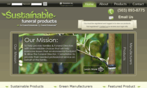 Sustainablefuneralproducts.com thumbnail