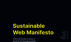 Sustainablewebmanifesto.com thumbnail