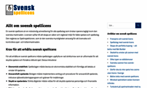 Svensk-spellicens.se thumbnail