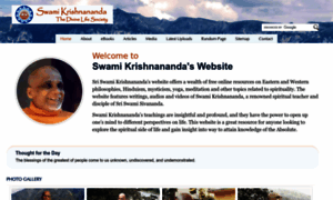 Swami-krishnananda.org thumbnail