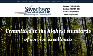 Swedbergfuneralhome.com thumbnail