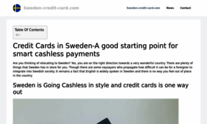 Sweden-credit-card.com thumbnail