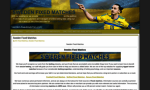Sweden-fixedmatches.com thumbnail